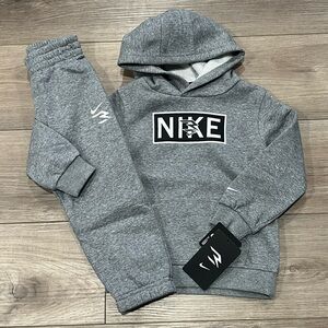Nike Boys New Gray Hoodie & Joggers Set, 2T, 3T, 4T
